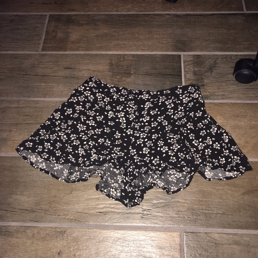 Floral High-Waisted Shorts